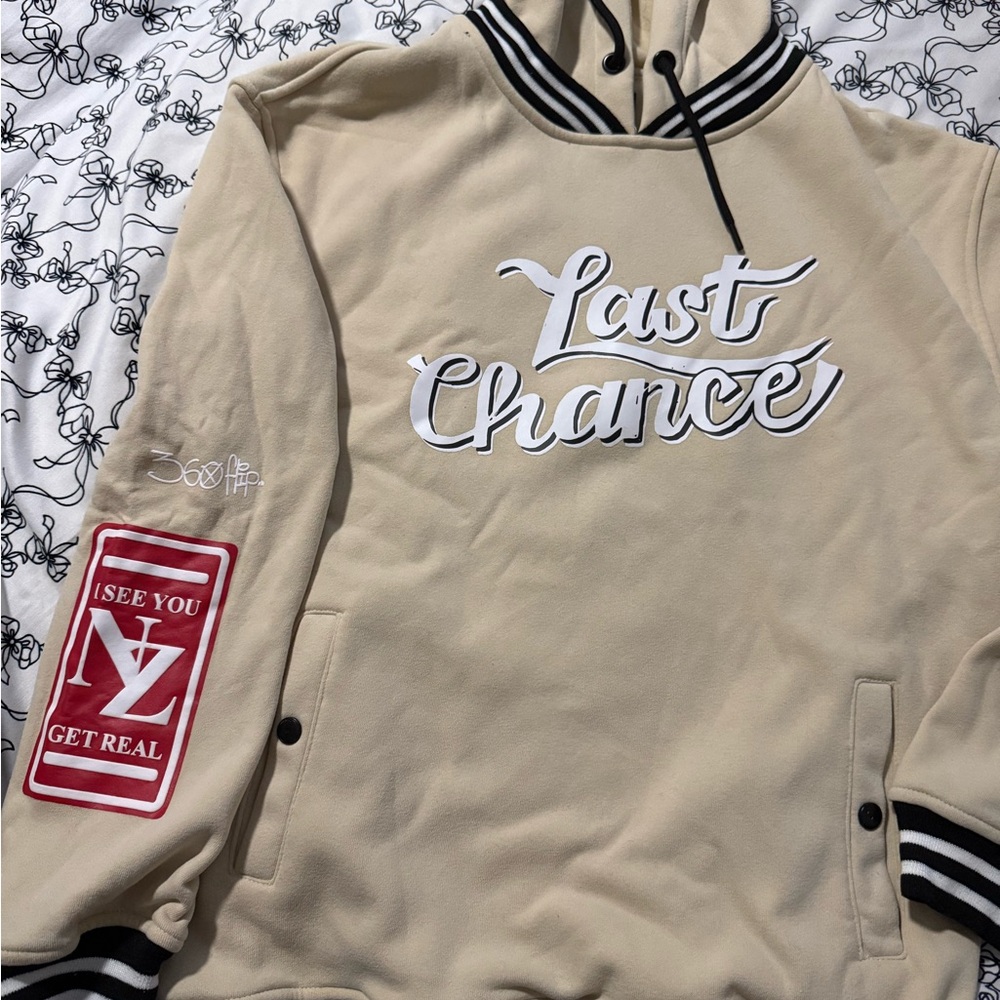 Beige 'Last Chance' Hoodie